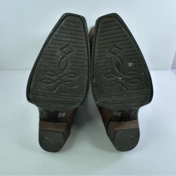 Ariat Women's Sahara Brown Leather Western Boots - Size 10