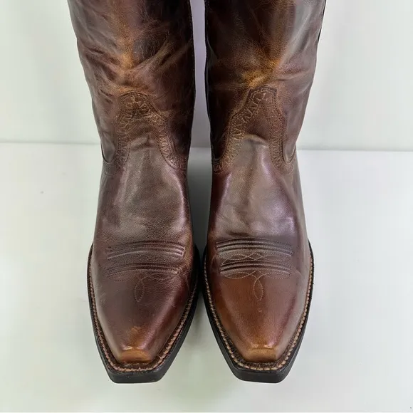 Ariat Women's Sahara Brown Leather Western Boots - Size 10