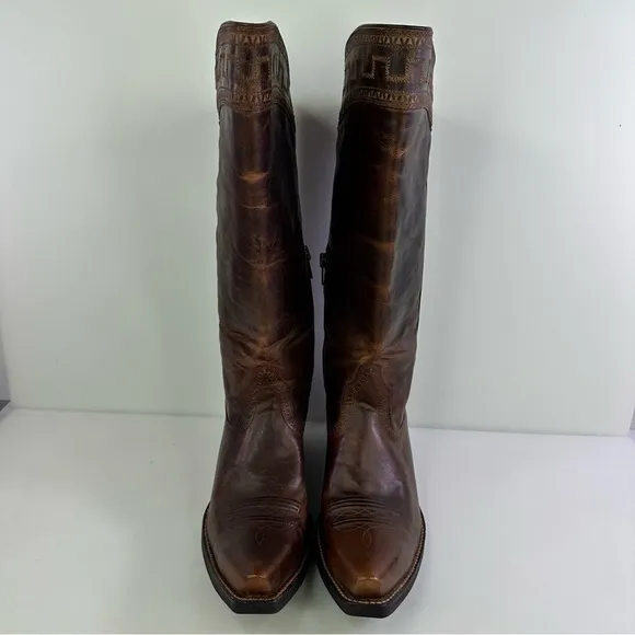 Ariat Women's Sahara Brown Leather Western Boots - Size 10
