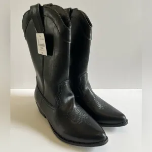 Arizona Jean Co.Black maybrook Cowboy Boots Style 037-2172 Memory Foam Size 7M