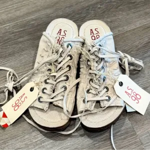 A.S.98 Regis Bone Leather Laced Lace Up Wrap Around Sandals