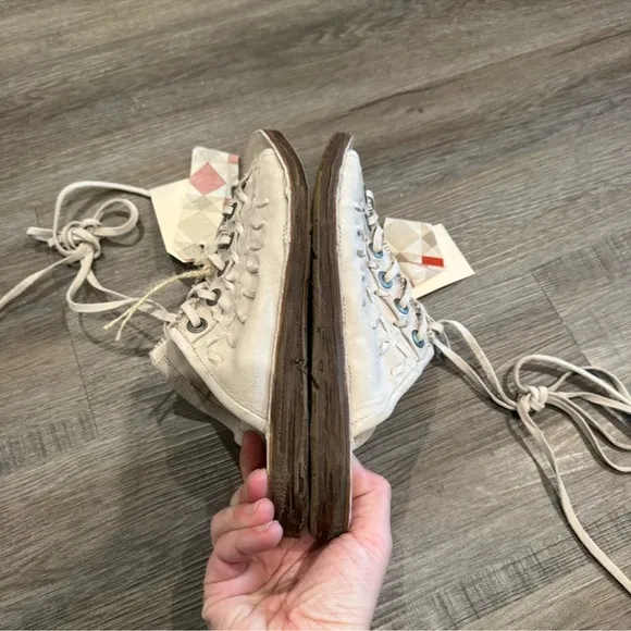 A.S.98 Regis Bone Leather Laced Lace Up Wrap Around Sandals