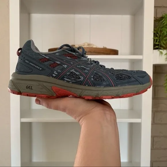 Asics Gel Steel Blue Venture 6 MX Trail Running sneakers