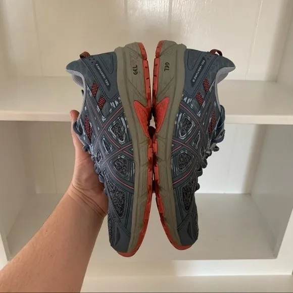 Asics Gel Steel Blue Venture 6 MX Trail Running sneakers