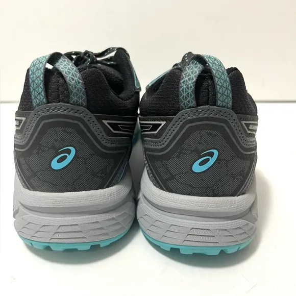 Asics Gel Venture 7 Grey Blue Trail Running Shoe Sneaker Comfort Women Size 8