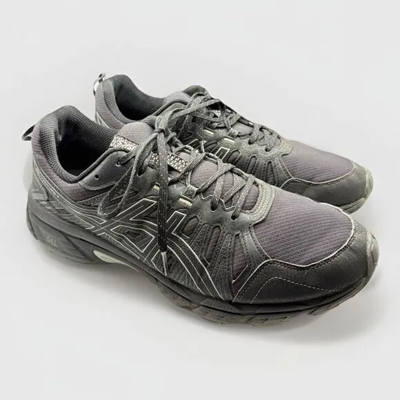 ASICS Gel-Venture 7 Men’s Trail Running Shoes Size 11.5 Black Sheet Rock Hiking