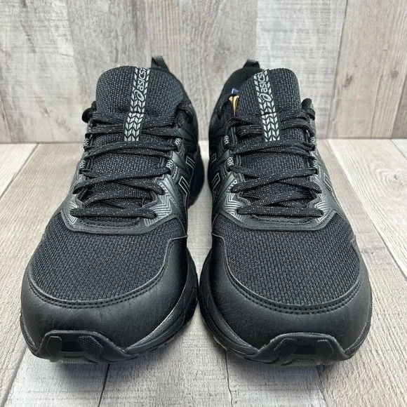 Asics Gel Venture 8 Men's Trail Running Shoes Sneakers Black Size 8 Extra Wide