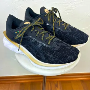 ASICS Tokyo Running Shoe Sneaker Black Orange Workout Athleisure‎ Women's Size 9