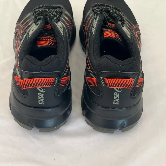 Asics Trail Scout 2 Trail Running Sneakers Shoe Men Size 9 Black Orange 1011B181