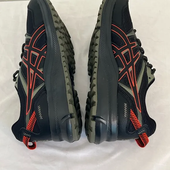 Asics Trail Scout 2 Trail Running Sneakers Shoe Men Size 9 Black Orange 1011B181