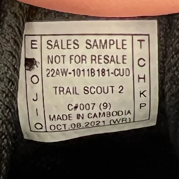 Asics Trail Scout 2 Trail Running Sneakers Shoe Men Size 9 Black Orange 1011B181