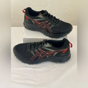 Asics Trail Scout 2 Trail Running Sneakers Shoe Men Size 9 Black Orange 1011B181
