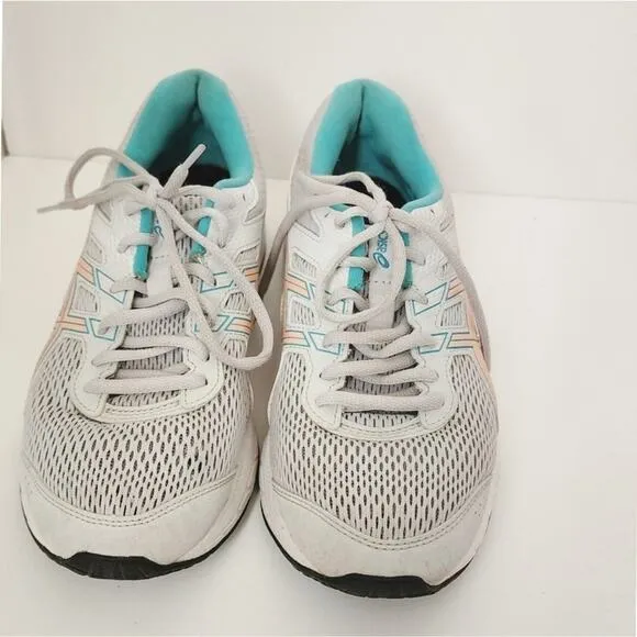 Asics Womens Gel Contend 6 1012A571 Gray Running Shoes Sneakers Size 8