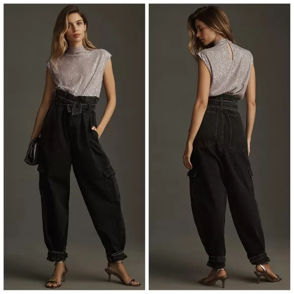 ASKK NY High-Rise Cargo Pants | Size 29 | NWT | Anthropologie