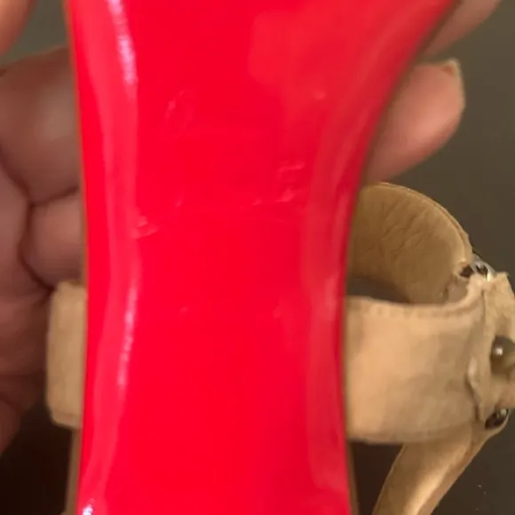 Authentic Christian Louboutin Bikee Bike two strap sandals. Size 37