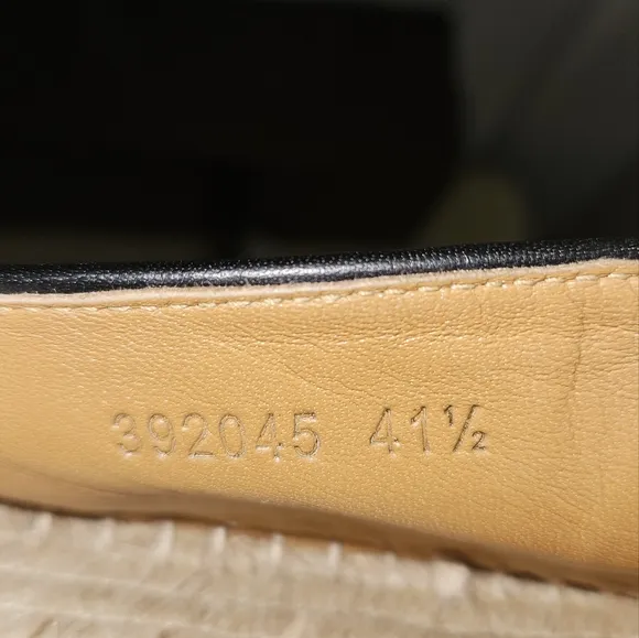 Authentic Gucci Black and Cream Women's Espadrilles