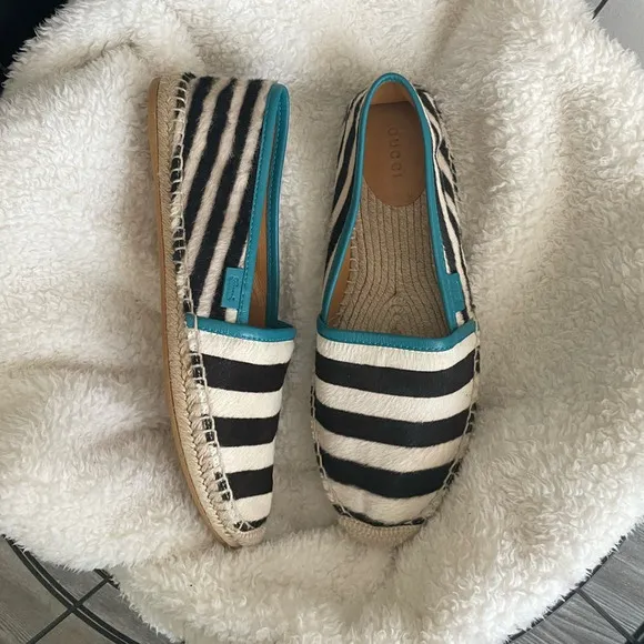 Authentic Gucci Pony-Style Calfskin Espadrilles (9.5)