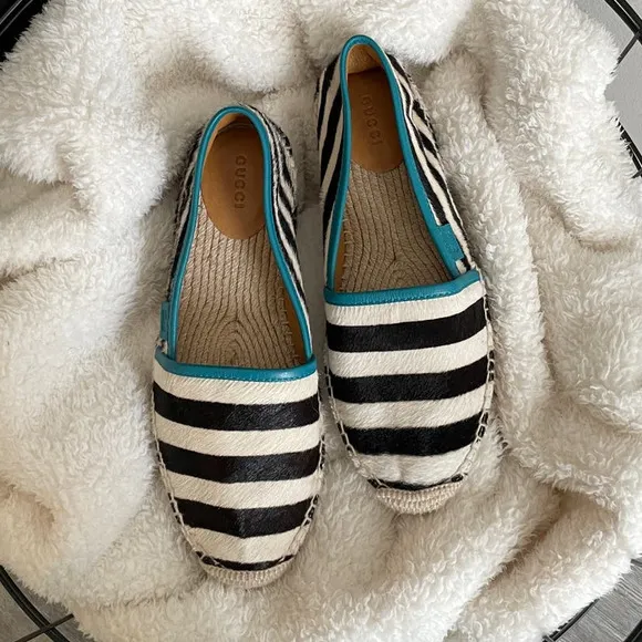 Authentic Gucci Pony-Style Calfskin Espadrilles (9.5)