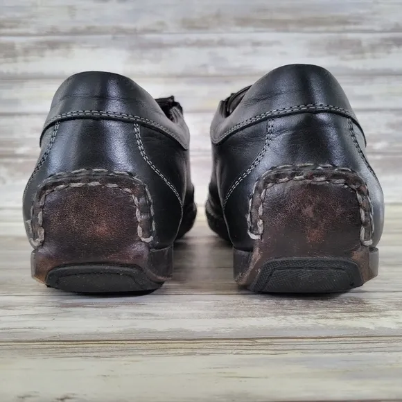 Bacco Bucci Christoff Leather Zippered Dressy Casual Loafers Men's Size 11 Black