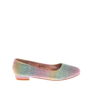 Badgley Mischka Pastel Ombré Rhinestone Slip-On Ballet‎ Flats Size 5