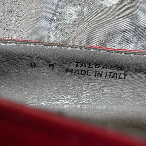 Bally Italy Leather Women’s Size 8 Talbala Horse Bit Red Loafers Flex Si…