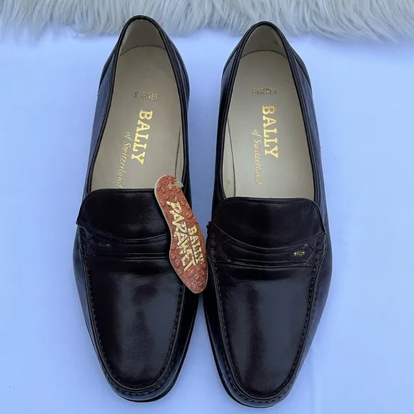 BALLY OF SWITZERLAND Men's “Mathew” Slip on Brown Loafers Size: 8M nwt