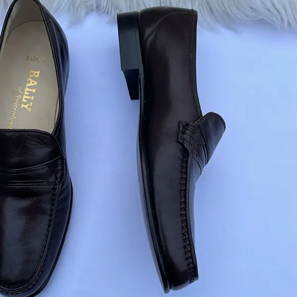BALLY OF SWITZERLAND Men's “Mathew” Slip on Brown Loafers Size: 8M nwt