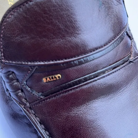 BALLY OF SWITZERLAND Men's “Mathew” Slip on Brown Loafers Size: 8M nwt
