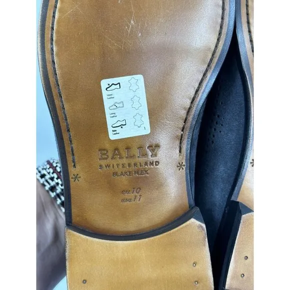 Bally Smoke Gray Blake Flex Perforated Suede Loafers Size 11