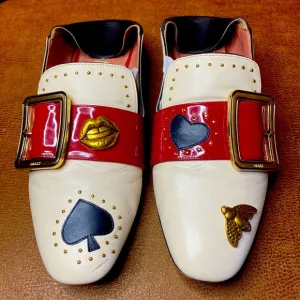 Bally Switzerland Janelle Poker Women’s Cream Colored Loafer- Size 38 US…
