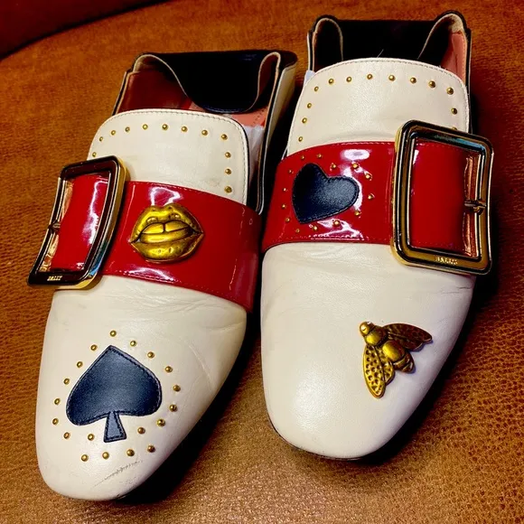 Bally Switzerland Janelle Poker Women’s Cream Colored Loafer- Size 38 US…