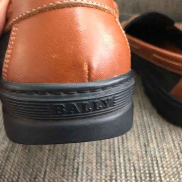 Bally 2 Tone Penny Loafers Mens Size 7