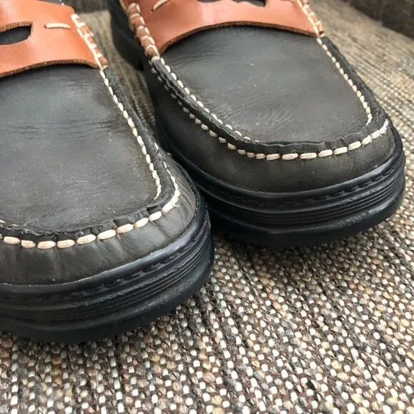 Bally 2 Tone Penny Loafers Mens Size 7
