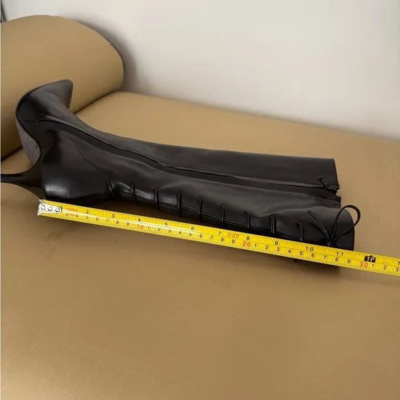 Banana Republic Black Leather Knee High Boots‎ Size 7.5