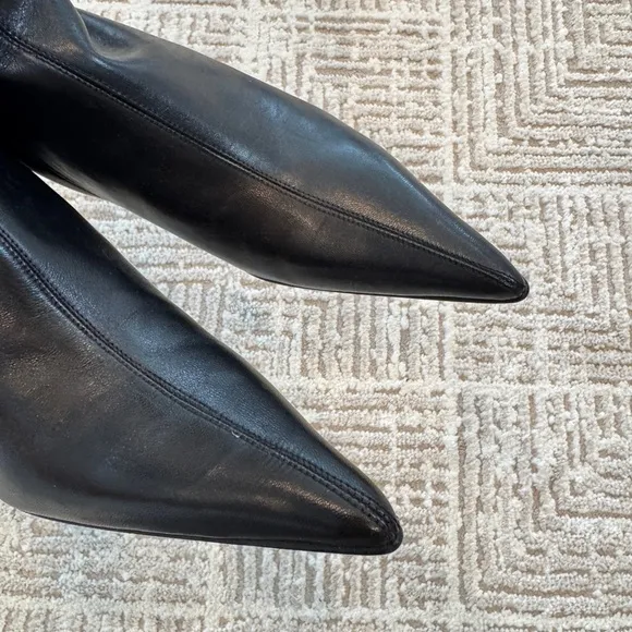 Banana Republic Black Leather Knee High Boots‎ Size 7.5
