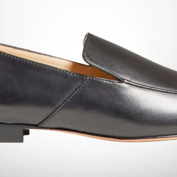 Banana Republic Italian Black Leather Loafers - Size: 6