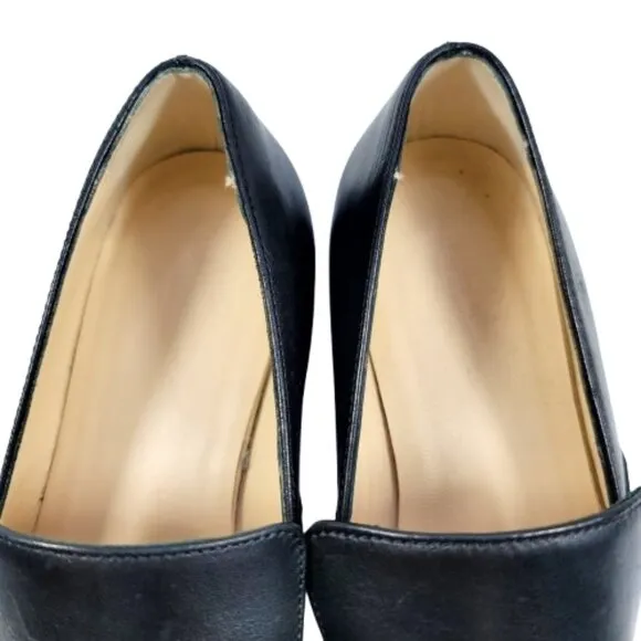 Banana Republic Italian Black Leather Loafers - Size: 6