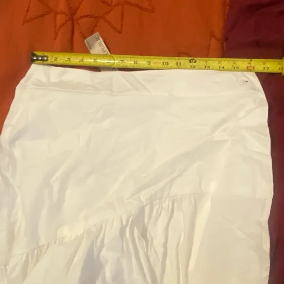 Banana Republic Poplin Ruffle Wrap Skirt