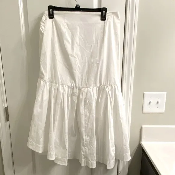 Banana Republic Poplin Ruffle Wrap Skirt