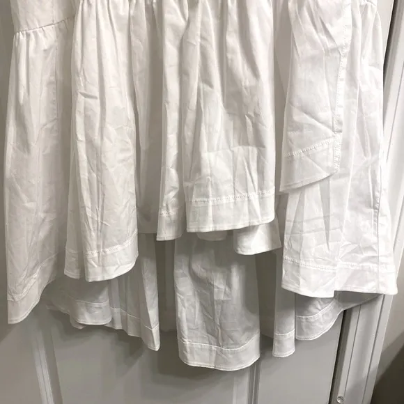 Banana Republic Poplin Ruffle Wrap Skirt