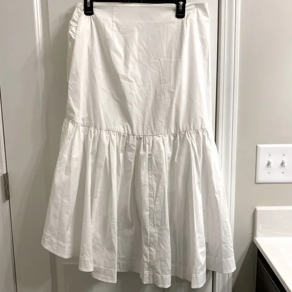 Banana Republic Poplin Ruffle Wrap Skirt