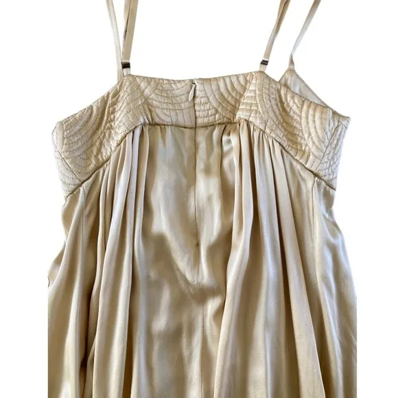 Barbara Bui 100% Silk Beaded Wrap Dress