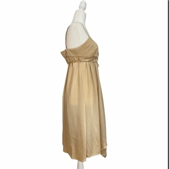 Barbara Bui 100% Silk Beaded Wrap Dress