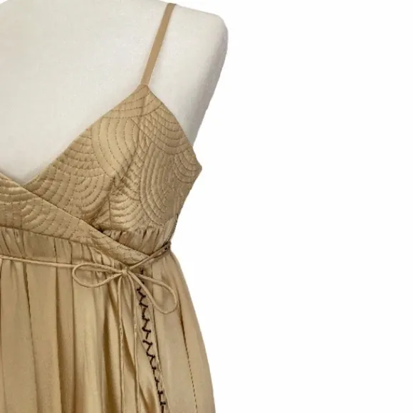 Barbara Bui 100% Silk Beaded Wrap Dress