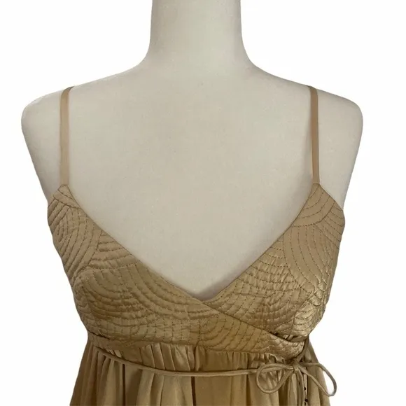Barbara Bui 100% Silk Beaded Wrap Dress