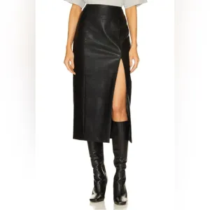 Bardot Faux Leat Skirt