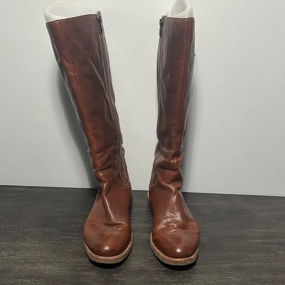 Bass Brown Leather Knee-High Boots