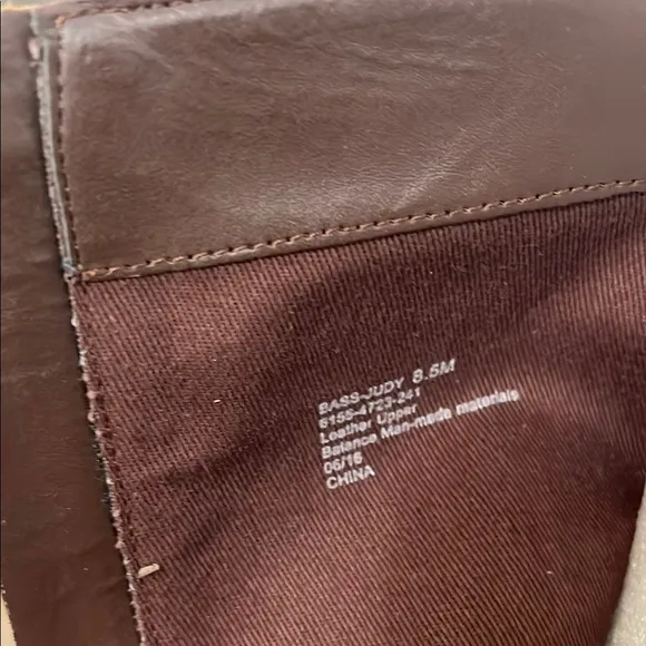 Bass Brown Leather Knee-High Boots