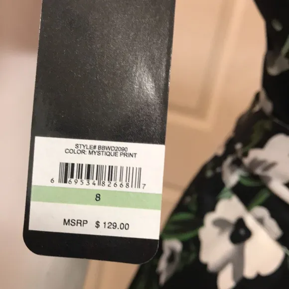 Bebe Floral Maxi Dress, NWT!