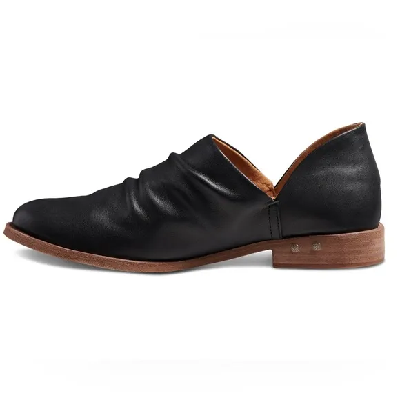 Beek Puffin Bootie Flats - Black Leather